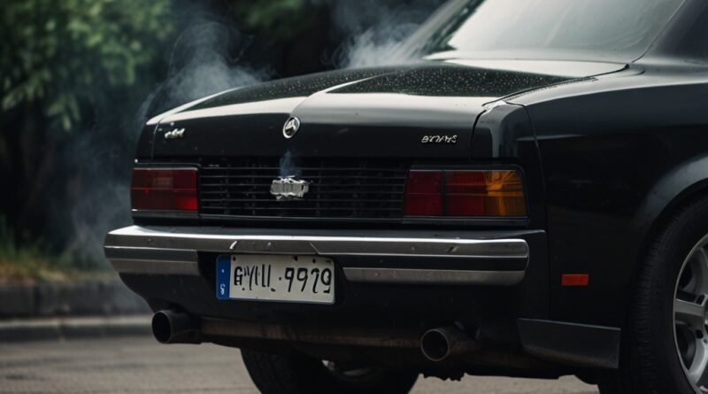 black smoke from car exhaust