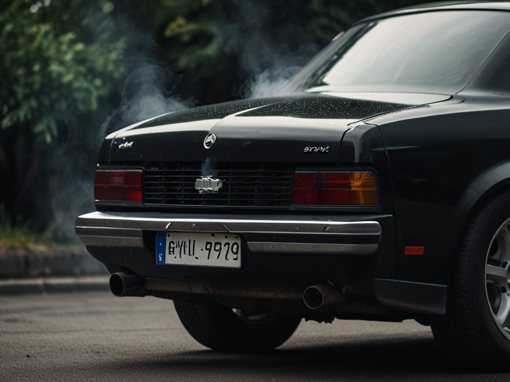 black smoke from car exhaust